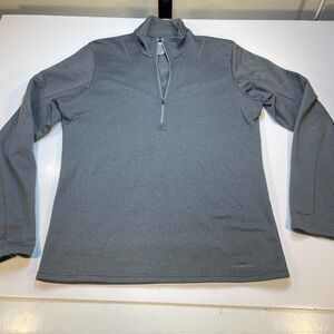 PATAGONIA Lightweight 1/2 ZIP Fleece Lined Pullover Sweatshirt Sz Mens M Gray